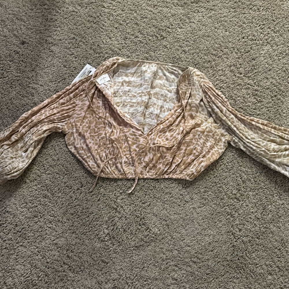 new with tags blouse with tie in front